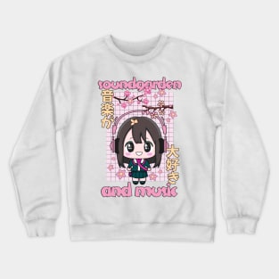 soundgarden anime and music Crewneck Sweatshirt